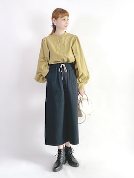 「休闲」｜「アイテム（その他）」を使った、喵喵小桃さん（レディース・160cm）の春コーディネート