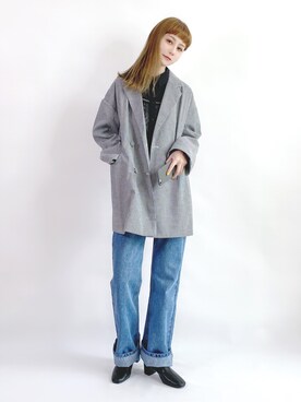 「休闲」｜「アイテム（その他）」を使った、喵喵小桃さん（レディース・160cm）の春コーディネート