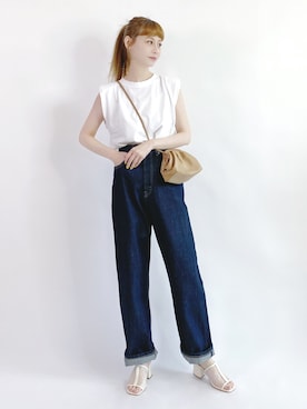 「休闲」｜「アイテム（雑貨/ホビー）」を使った、喵喵小桃さん（レディース・160cm）の夏コーディネート