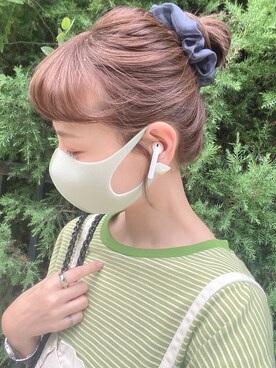 「休闲」｜「アイテム（雑貨/ホビー）」を使った、喵喵小桃さん（レディース・160cm）の夏コーディネート