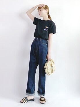 「休闲」｜「アイテム（雑貨/ホビー）」を使った、喵喵小桃さん（レディース・160cm）の夏コーディネート