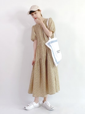 「休闲」｜「アイテム（雑貨/ホビー）」を使った、喵喵小桃さん（レディース・160cm）の夏コーディネート