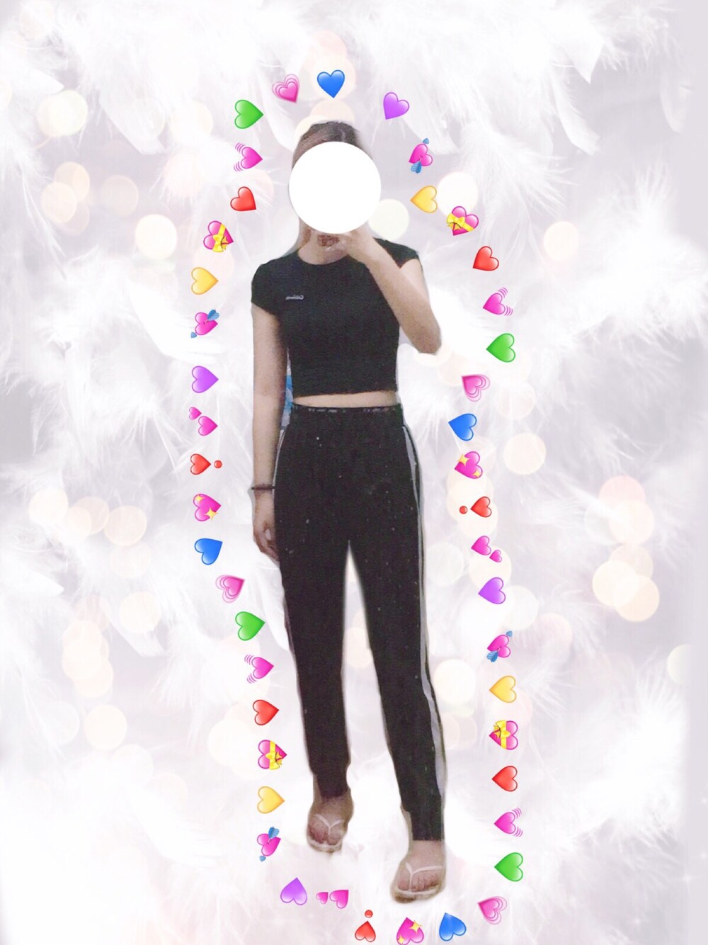 「YOGA、ootd、休闲、sporty」｜「Anne runのアイテム（スウェット、ブラック系）」を使った、Peach🍑さん（レディース・170cm）の秋コーディネートの1枚目の写真