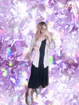 「通勤穿搭」｜「アイテム（ワンピース）」を使った、Peach🍑さん（レディース・170cm）の秋コーディネート