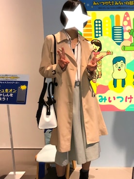 「CECIL McBEE（セシルマクビー）のアイテム（トレンチコート）」を使った、Asuka⚡︎さん（レディース・160cm）の春コーディネート