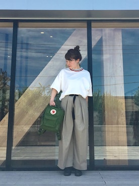 「Kanken（カンケン）のアイテム」を使った、harusan:)さん（レディース・152cm）の夏コーディネート