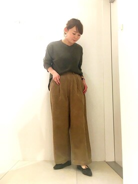 「ワッフル」｜「アイテム（パンプス）」を使った、harusan:)さん（レディース・152cm）の秋コーディネート