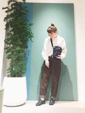 「koe（コエ）のアイテム（スウェット）」を使った、harusan:)さん（レディース・152cm）の秋コーディネート