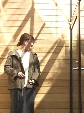 「koe（コエ）のアイテム（その他アウター）」を使った、harusan:)さん（レディース・152cm）の秋コーディネート