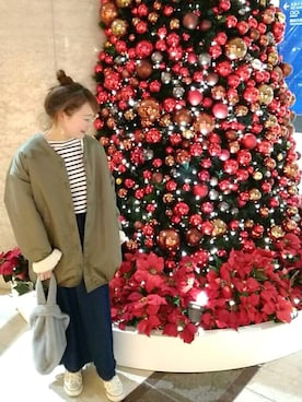 「koe（コエ）のアイテム（ダウンジャケット/コート）」を使った、harusan:)さん（レディース・152cm）の秋コーディネート