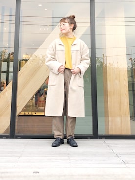 「koe（コエ）のアイテム（スウェット）」を使った、harusan:)さん（レディース・152cm）の冬コーディネート