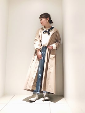 「koe（コエ）のアイテム（その他アウター）」を使った、harusan:)さん（レディース・152cm）の冬コーディネート