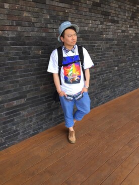 小林一寿さん（メンズ・164cm）の夏コーディネート