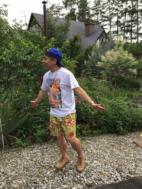 小林一寿さん（メンズ・164cm）の夏コーディネート