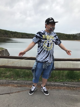 「Reasonのアイテム」を使った、小林一寿さん（メンズ・165cm）の夏コーディネート