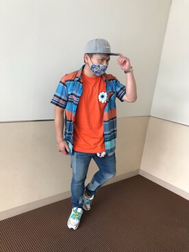 「7Union（セブンユニオン）のアイテム」を使った、小林一寿さん（メンズ・165cm）の秋コーディネート