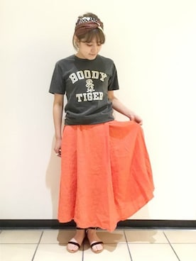 「MIXTA（ミクスタ）のアイテム」を使った、三浦さん（レディース・150cm）の春コーディネート
