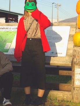 のちすけ🐸さん（レディース・163cm）の冬コーディネート