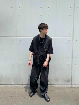 「PUBLIC TOKYO（パブリックトウキョウ）のアイテム（ベスト）」を使った、shogoさん（メンズ・175cm）の夏コーディネート