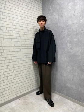 「PUBLIC TOKYO（パブリックトウキョウ）のアイテム（ミリタリージャケット）」を使った、shogoさん（メンズ・175cm）の秋コーディネート