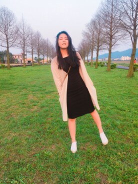 「LOVFEE（ラッフィ）のアイテム（シューズ）」を使った、Yu-ting Huangさん（レディース・165cm）の春コーディネート