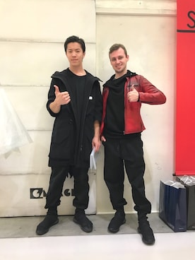 「VERA PELLE（ベラペレ）のアイテム」を使った、塔弁さん（メンズ・172cm）の冬コーディネート