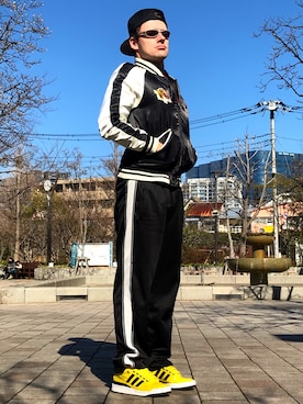 「アイテム（ブルゾン）」を使った、塔弁さん（メンズ・172cm・30代）の冬コーディネート