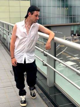 「RICK OWENS」｜塔弁さん（メンズ・172cm・30代）の秋コーディネート