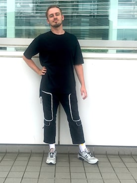 「MAGIC STICK（マジックスティック）のアイテム（パンツ）」を使った、塔弁さん（メンズ・172cm）の夏コーディネート