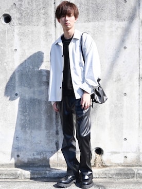 「CREARE LINO」｜「アイテム（バッグ）」を使った、まささん（メンズ・178cm）の冬コーディネート