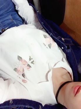 「RAY CASSIN（レイカズン）のアイテム（デニムジャケット）」を使った、Coffee  milk＊＊さん（レディース・164cm）の春コーディネート