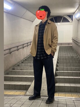 「WEGO（ウィゴー）のアイテム（ナイロンジャケット）」を使った、けーたさん（メンズ・174cm）の冬コーディネート