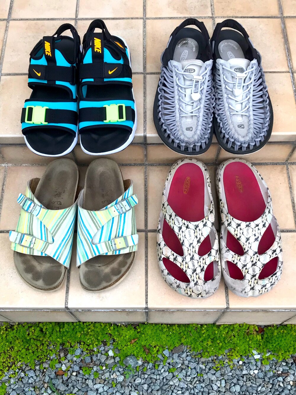 「NIKEのNIKE ナイキ キャニオンサンダル（サンダル、その他）」を使った、tm1974さん（メンズ・171cm）の夏コーディネートの1枚目の写真