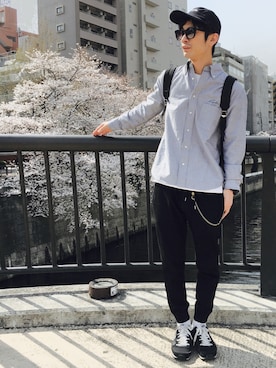 「Leyline」｜「アイテム（その他）」を使った、yuumaさん（メンズ・173cm）の春コーディネート