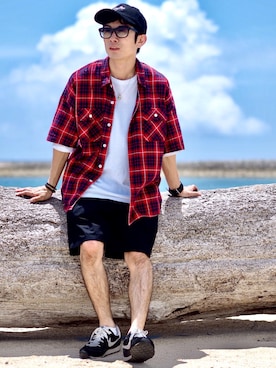 「Leyline」｜「アイテム（その他）」を使った、yuumaさん（メンズ・173cm）の夏コーディネート