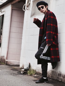 「Leyline」｜「アイテム（その他アウター）」を使った、yuumaさん（メンズ・173cm）の秋コーディネート