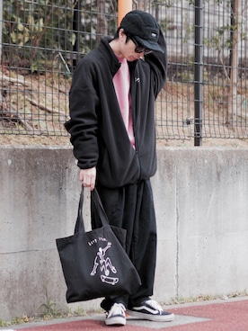 「Leyline（レイライン）のアイテム（その他アウター）」を使った、yuumaさん（メンズ・173cm）の冬コーディネート