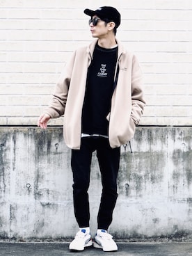 「Leyline（レイライン）のアイテム（その他アウター）」を使った、yuumaさん（メンズ・173cm）の冬コーディネート