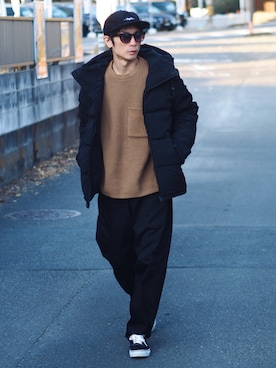 「Leyline」｜「アイテム（ジャケット/アウター）」を使った、yuumaさん（メンズ・173cm）の冬コーディネート