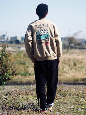 「ADER error（アーダーエラー）のアイテム（シューズ）」を使った、yuumaさん（メンズ・173cm）の春コーディネート
