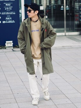 「ADER error（アーダーエラー）のアイテム（シューズ）」を使った、yuumaさん（メンズ・173cm）の春コーディネート