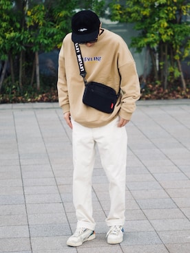 「ADER error（アーダーエラー）のアイテム（シューズ）」を使った、yuumaさん（メンズ・173cm）の春コーディネート