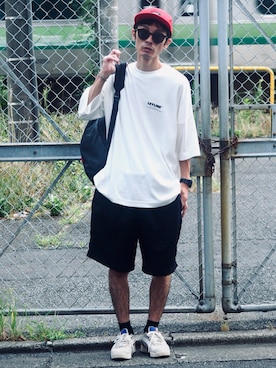 「ADER error（アーダーエラー）のアイテム（シューズ）」を使った、yuumaさん（メンズ・173cm）の春コーディネート
