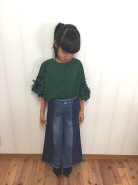 「mystic（ミスティック）のアイテム」を使った、sachitsukasaさん（キッズ・130cm）の夏コーディネート