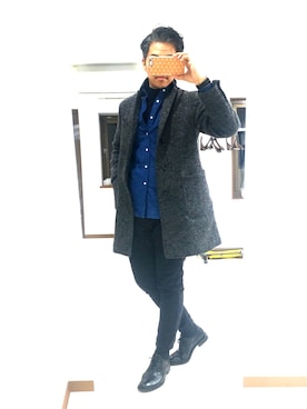 「BARNI（バルニ）のアイテム」を使った、U-kiさん（メンズ・176cm）の冬コーディネート