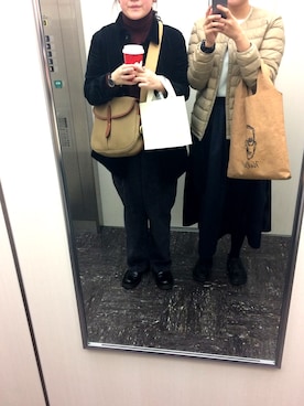 nanami kasugaさん（レディース・161cm）の冬コーディネート