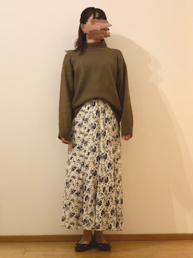 「H&M（エイチ・アンド・エム）のアイテム（バレエシューズ）」を使った、やんさん（レディース・155cm）の秋コーディネート