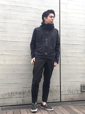 「DESCENTE ALLTERRAIN（デサント　オルテライン）のアイテム（ナイロンジャケット）」を使った、SHO_IWAISHIさん（メンズ・176cm）の春コーディネート
