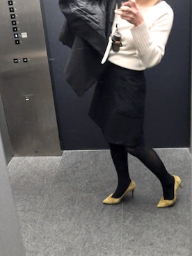 「STRAWBERRY-FIELDS（ストロベリーフィールズ）のアイテム（パンプス）」を使った、鈴木さん（レディース・154cm）の春コーディネート