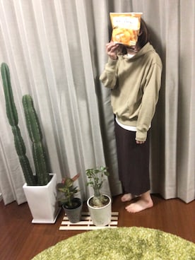 「PLST（プラステ）のアイテム（ワンピース/ドレス）」を使った、鈴木さん（レディース・154cm）の春コーディネート
